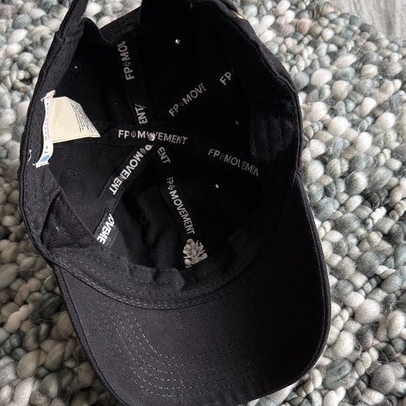 FP Movement by Free People Black Cap with White Embroidery - Picture 3 of 4